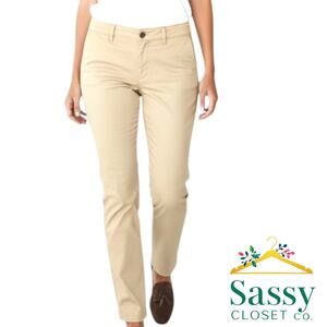 ✨ TOMMY HILFIGER Tan Cotton Stretch Chino Pants 8 🕊️